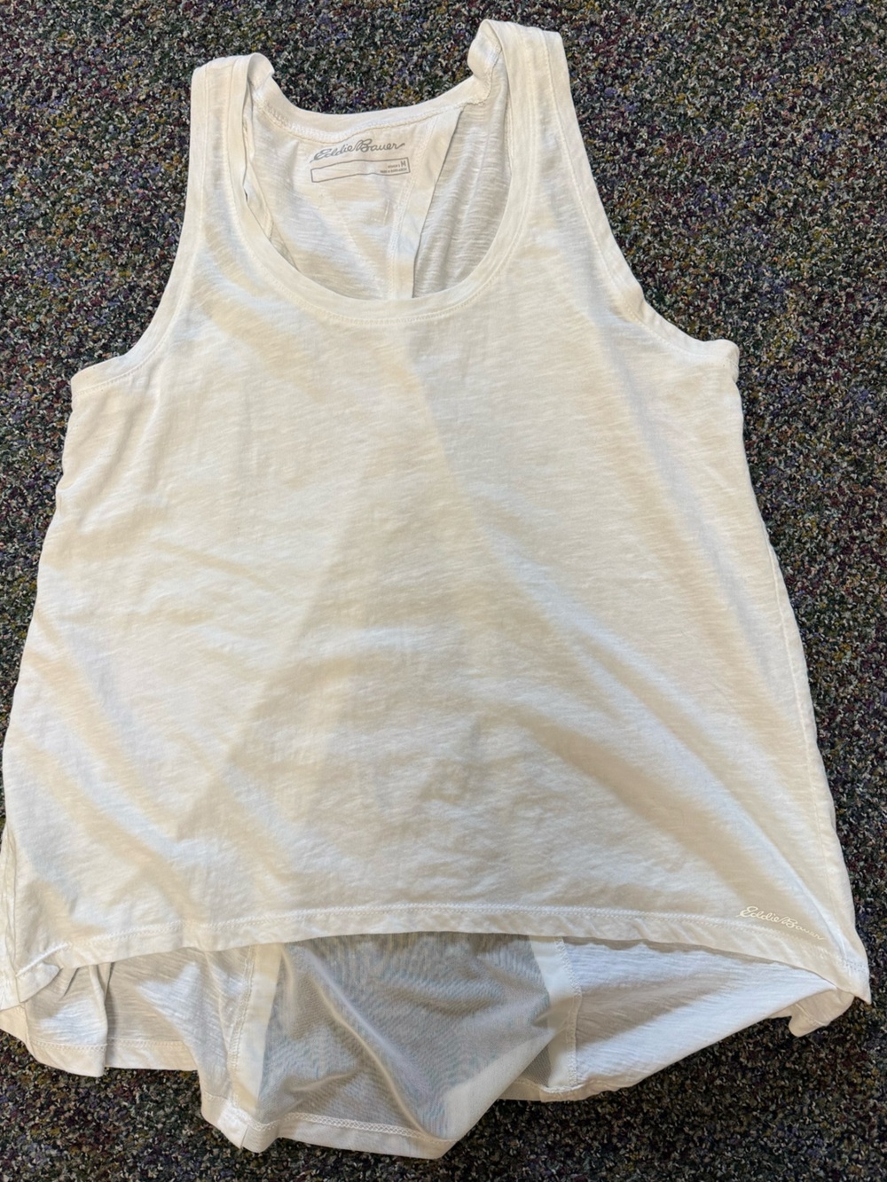 Eddie Bauer White Scoop Neck Tank